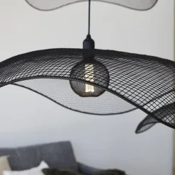 PR Home Hængelampe Vivi, Ø 79 cm, sort, metal