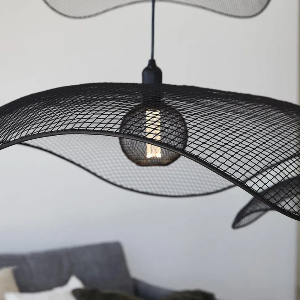 PR Home Hængelampe Vivi, Ø 79 cm, sort, metal