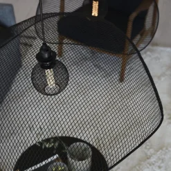 PR Home Hængelampe Vivi, Ø 79 cm, sort, metal