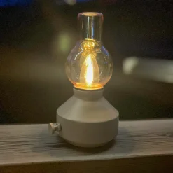 PR Home LED-terrasselampe Glimt, beige, IP44 21,3 cm