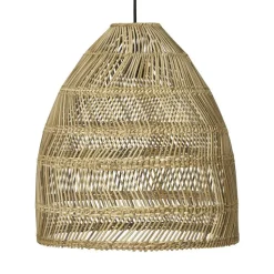 PR Home Maja hængelampe, naturlig rattan, Ø 53 cm, IP44