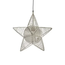 PR Home Rigel dekostjerne af metal Ø 50 cm sølv