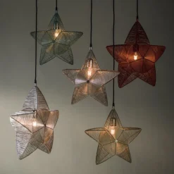 PR Home Rigel dekostjerne af metal Ø 50 cm grøn