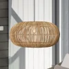 PR Home Zuri udendørs pendel, rattan, Ø 61 cm, stikprop