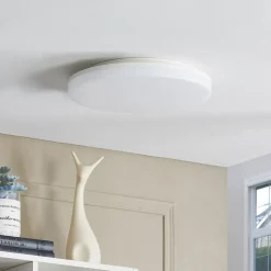 Prios Artin LED-loftlampe, sensor, rund, 28 cm