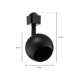 Prios Felipo 1-faset skinnespot, sort