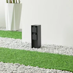 Prios Foranda energiprofil, 2 stikkontakter sort