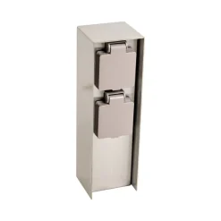 Prios Foranda energisøjle, 2 stikkontakter i stål