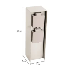 Prios Foranda energisøjle, 2 stikkontakter i stål