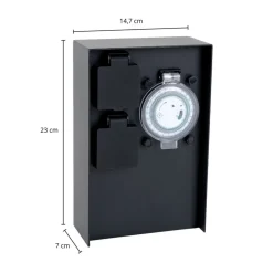 Prios Foranda kraftsøjle, 2 timer sort 23 cm