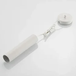 Prios hængelampe Neliyah, Ø 6 cm, hvid, metal, GU10