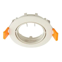 Prios indbygget loftspot Fibur med LED-modul, beige, sæt med 10 stk