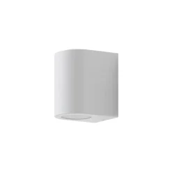 Prios Irfan udendørs væglampe rund hvid 10 cm