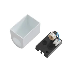 Prios Irfan udendørs væglampe rund hvid 10 cm