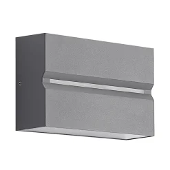 Prios Itarion LED udendørs væglampe, klar skærm