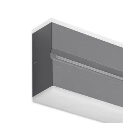 Prios Itarion udendørs LED-væglampe, opalhvid skærm