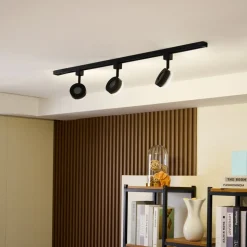 Prios Jardani skinnesystem med 1 kredsløb 3 lyskilder sort