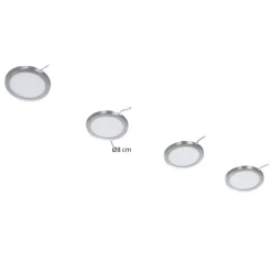 Prios Jopos LED-møbellampe i sæt med 4 stk