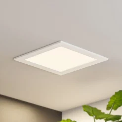 Prios LED-indbygningslampe Helina, hvid, 22 cm, 24 W, dæmpbar