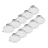Prios LED-indbygningslampe Rida, sæt med 10, hvid, 12 cm, CCT, IP44