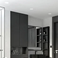 Prios LED-indbygningslampe Rida, sæt med 10, hvid, 12 cm, CCT, IP44