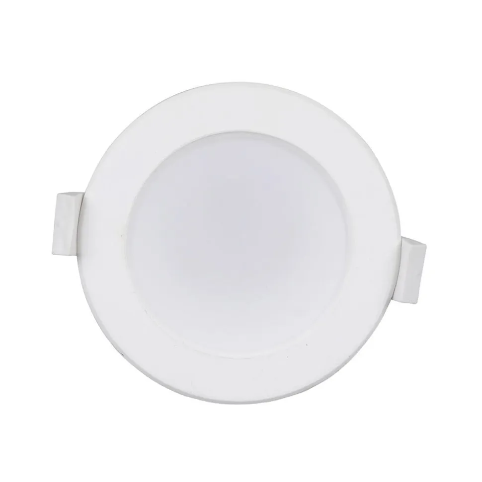 Prios LED-indbygningslampe Rida, sæt med 3, hvid, 15 cm, CCT, IP44
