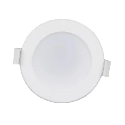Prios LED-indbygningslampe Rida, sæt med 3, hvid, 10 cm, CCT, IP44