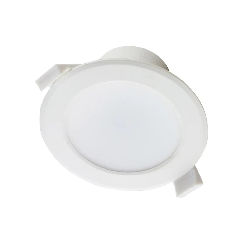 Prios LED-indbygningslampe Rida, sæt med 10, hvid, 15 cm, CCT, IP44