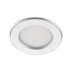 Prios LED-indbygningslampe Cadance, sølv, 12 cm, CCT, IP44