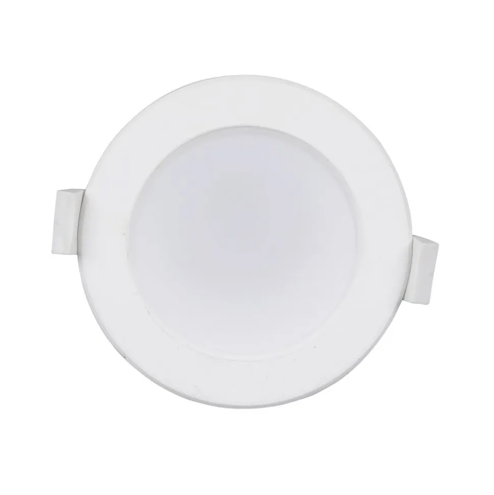 Prios LED-indbygningslampe Rida, 10stk, hvid, 23cm, 30W, CCT, IP44