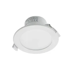 Prios LED-indbygningslampe Rida, sæt med 3, hvid, 12 cm, CCT, IP44