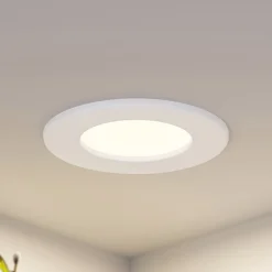 Prios LED-indbygningslampe Cadance, hvid, 12 cm, sæt med 2, CCT