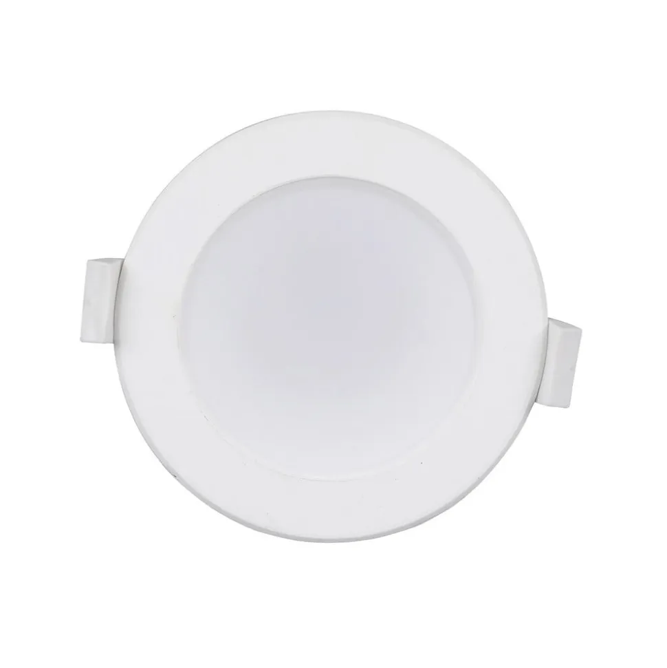 Prios LED-indbygningslampe Rida, sæt med 3, hvid, 19 cm, CCT, IP44