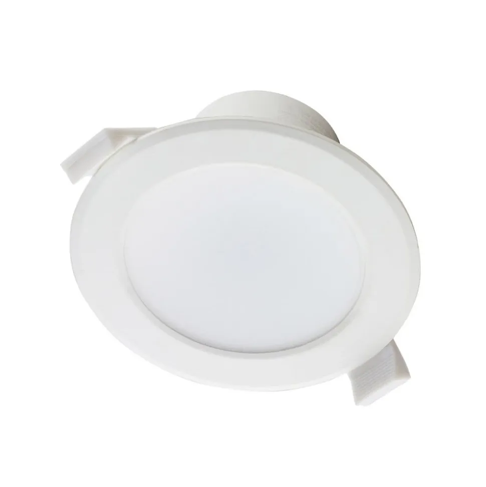Prios LED-indbygningslampe Rida, sæt med 3, hvid, 19 cm, CCT, IP44