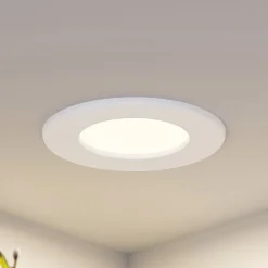 Prios LED-indbygningslampe Cadance, hvid, 12 cm, sæt med 3, CCT