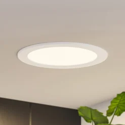 Prios LED-indbygningslampe Cadance, hvid, 22 cm, CCT, IP44