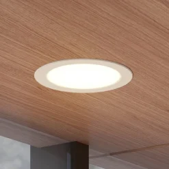 Prios LED-indbygningsspot Rida, hvid. Ø 23 cm, 30W, CCT, IP44