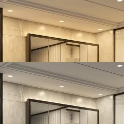 Prios LED-indbygningsspot Rida, hvid. Ø 10 cm, CCT, IP44