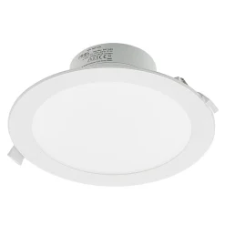 Prios LED-indbygningsspot Rida, hvid. Ø 23 cm, 25W, CCT, IP44