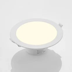 Prios LED-indbygningsspot Rida, hvid. Ø 23 cm, 25W, CCT, IP44