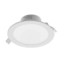 Prios LED-indbygningsspot Rida, hvid. Ø 19 cm, CCT, IP44