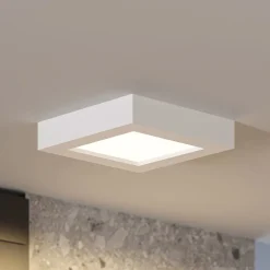 Prios LED-loftlampe Alette, hvid, 17,2 cm, dæmpbar