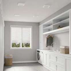 Prios LED-loftlampe Alette, hvid, 22,7 cm 24W, dæmpbar