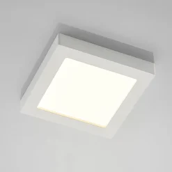 Prios LED-loftlampe Alette, hvid, 22,7 cm 24W, dæmpbar
