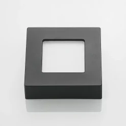 Prios LED-loftlampe Alette, sort, 6 W, CCT, dæmpbar