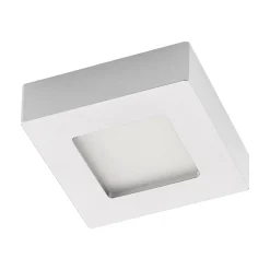 Prios LED-loftlampe Alette, sølv, 12,2 cm, dæmpbar