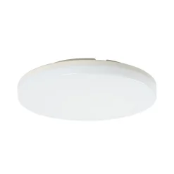 Prios LED-loftlampe Artin, Ø 28 cm, hvid, CCT, IP65