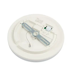 Prios LED-loftlampe Artin, Ø 28 cm, hvid, CCT, IP65