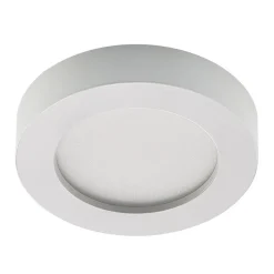 Prios LED-loftlampe Edwina, hvid, 18 cm, CCT, IP44