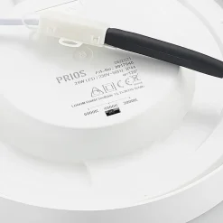 Prios LED-loftlampe Edwina, hvid, 25 cm, sæt med 3 stk